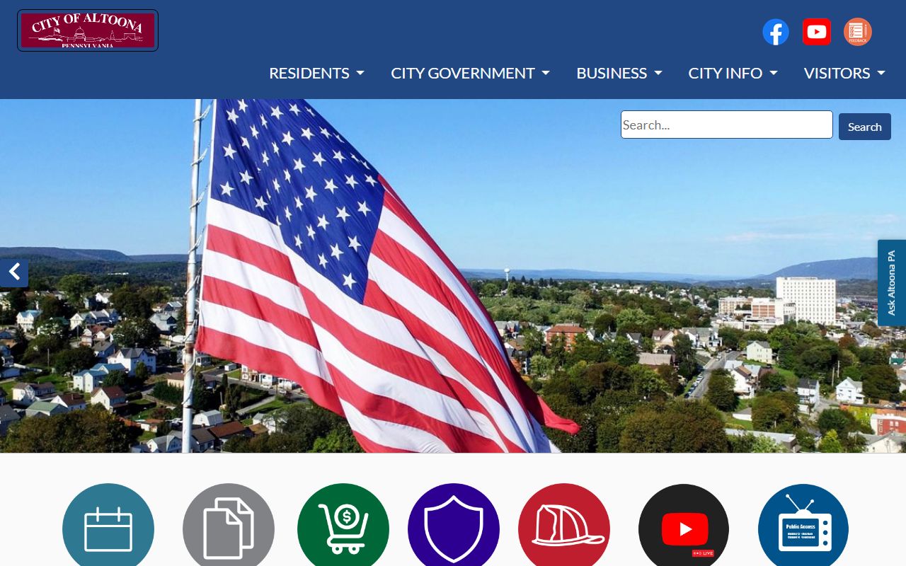 Altoona people search city government website