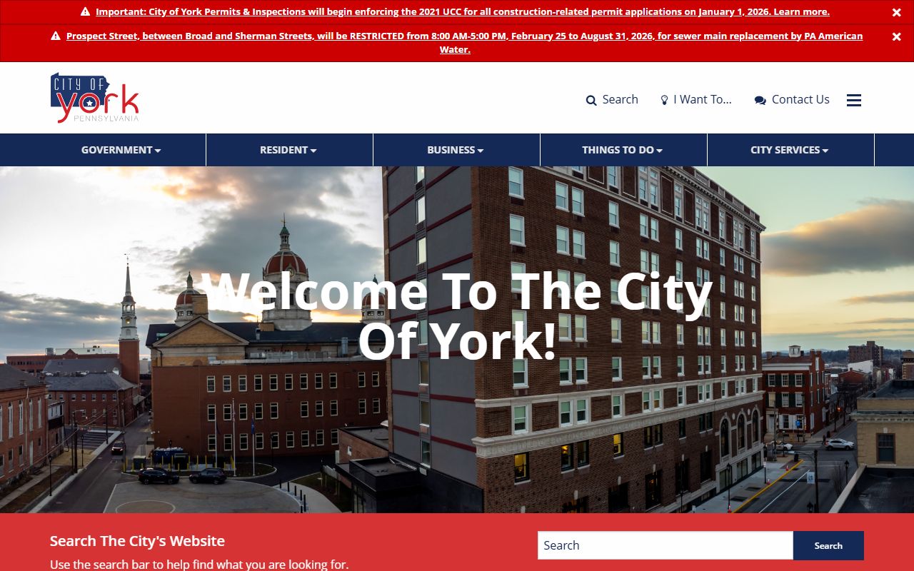 York people search city government records page
