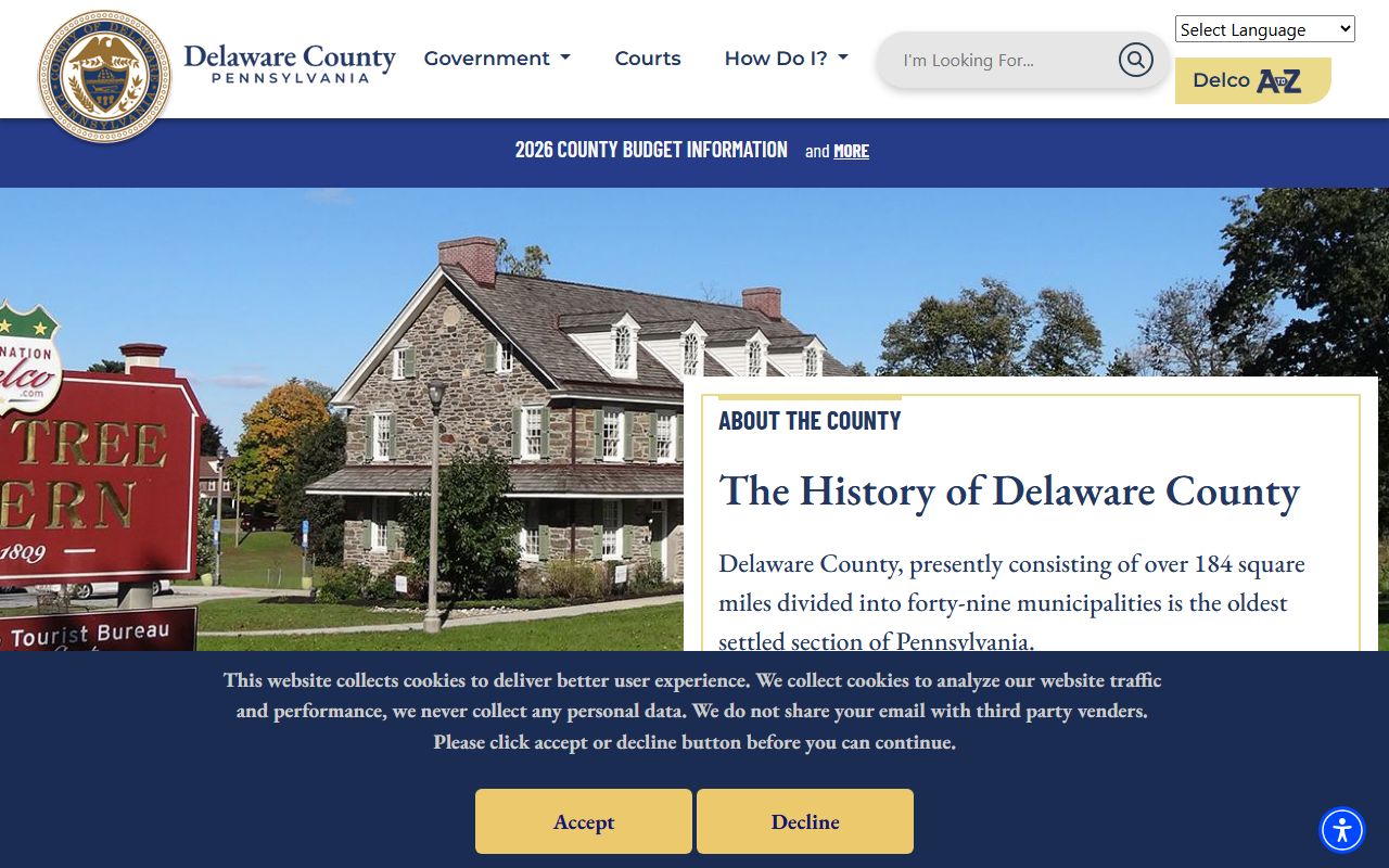 Delaware County people search government website