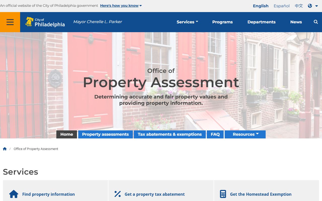 Philadelphia County people search property assessment records