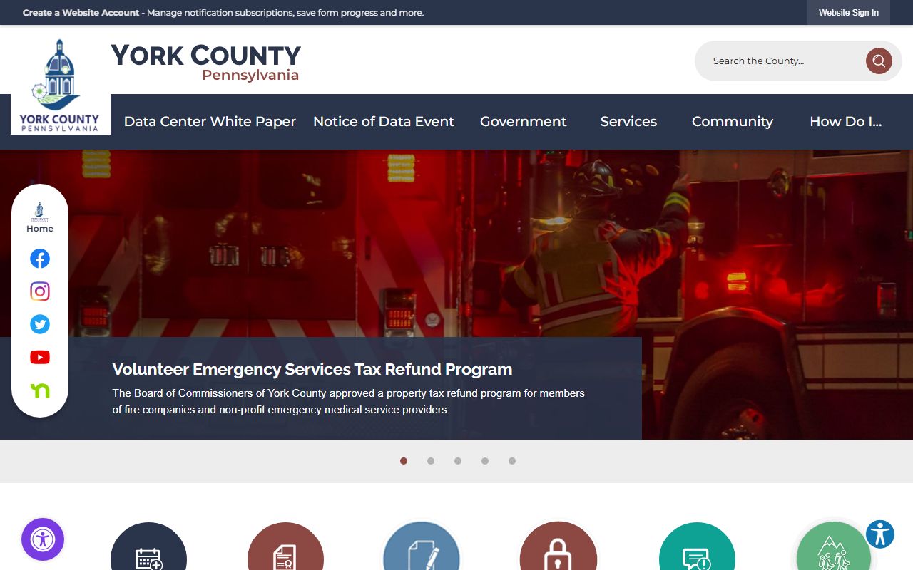 York County people search government website for public records
